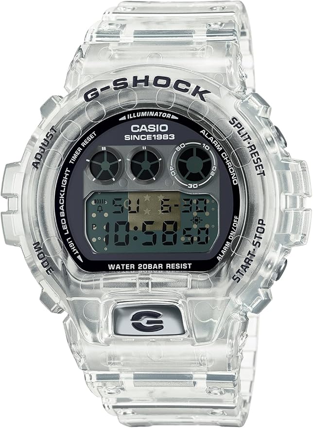 CASIO G-SHOCK 40TH ANNIVERSARY CLEAR REMIX DAY-DATE DIGITAL MEN WATCH DW-6940RX-7JR