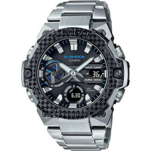 ROOK JAPAN:CASIO G-SHOCK G-STEEL SMARTPHONE LINKED CARBON CORE GUARD SILVER MEN WATCH GST-B400XD-1A2JF,JDM Watch,Casio G-Shock