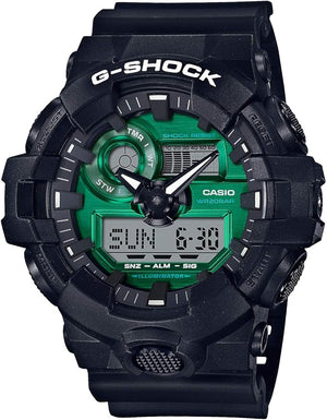 CASIO G-SHOCK BLACK AND GREEN SERIES ANALOG DIGITAL MEN WATCH GA-700MG-1AJF