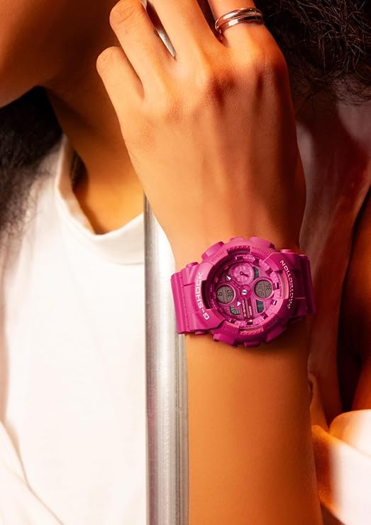 CASIO G-SHOCK POWER PINK ECO-FRIENDLY ANALOG DIGITAL LADIES WATCH GMA-S140PP-4AJF