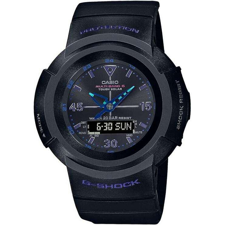 ROOK JAPAN:CASIO G-SHOCK VIRTUAL BLUE SERIES RADIO SOLAR BLACK MEN WATCH AWG-M520VB-1AJF,JDM Watch,Casio G-Shock