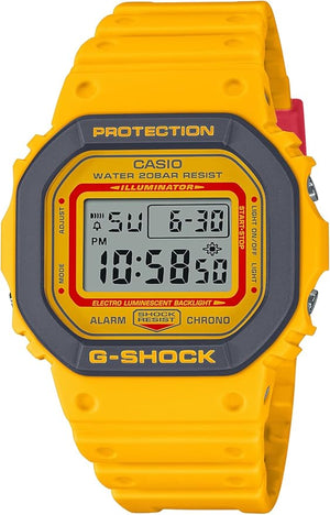 CASIO G-SHOCK LIMITED MODEL DAY-DATE DIGITAL DIAL YELLOW & GREY MEN WATCH DW-5610Y-9JF