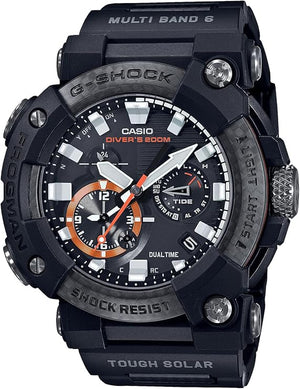 CASIO G-SHOCK FROGMAN BLUETOOTH RADIO SOLAR BLACK & ORANGE MEN WATCH GWF-A1000XC-1AJF