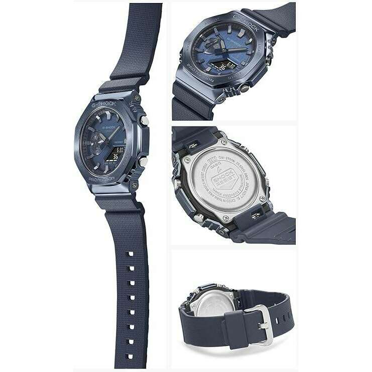 ROOK JAPAN:CASIO G-SHOCK METAL COVERED ANALOG DIGITAL DIAL ALL NAVY BLUE MEN WATCH GM-2100N-2AJF,JDM Watch,Casio G-Shock