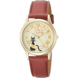 ROOK JAPAN:ALBA GHIBLI COLLABORATION KIKI'S DELIVERY SERVICE JIJI DESIGN BROWN LADIES WATCH ACCK411,Fashion Watch,ALBA