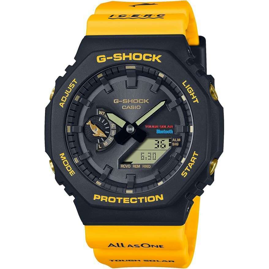 ROOK JAPAN:CASIO G-SHOCK LOVE THE SEA AND THE EARTH ICERC JAPAN COLLAB SOLAR YELLOW MEN WATCH GA-B2100K-9AJR,JDM Watch,Casio G-Shock