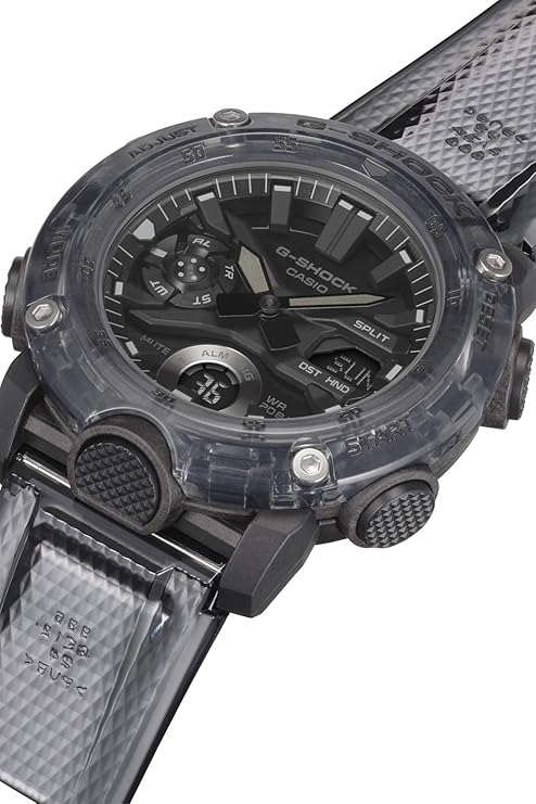 CASIO G-SHOCK SKELETON SERIES ANALOG DIGITAL BLACK & GREY MEN WATCH GA-2000SKE-5AJF