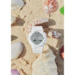 ROOK JAPAN:CASIO G-SHOCK WHITE & SILVER ANALOG DIGITAL LADIES WATCH GMA-S140VA-7AJF,JDM Watch,Casio G-Shock