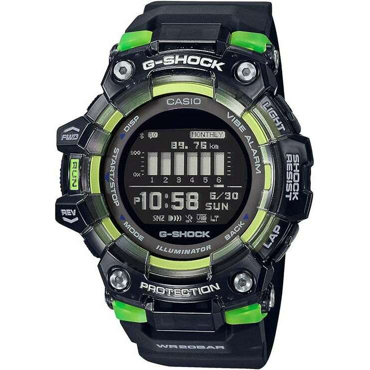 ROOK JAPAN:CASIO G-SHOCK G-SQUAD BLUETOOTH BLACK & YELLOW DIGITAL MEN WATCH GBD-100SM-1JF,JDM Watch,Casio G-Shock