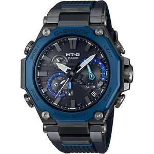 ROOK JAPAN:CASIO G-SHOCK MT-G BLUETOOTH RADIO SOLAR BLACK & BLUE ANALOG MEN WATCH MTG-B2000B-1A2JF,JDM Watch,Casio G-Shock