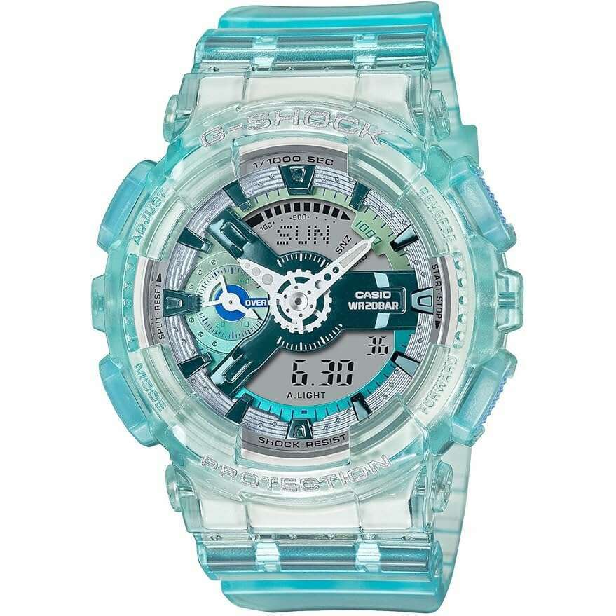 ROOK JAPAN:CASIO G-SHOCK WEB-EXCLUSIVE ANALOG DIGITAL BLUE GREEN LADIES WATCH GMA-S110VW-2AJF,JDM Watch,Casio G-Shock