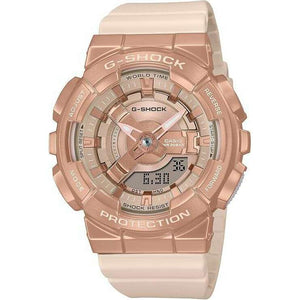 ROOK JAPAN:CASIO G-SHOCK MID-SIZE MODEL METAL COVERED PINK BEIGE & GOLD LADIES WATCH GM-S110PG-4AJF,JDM Watch,Casio G-Shock