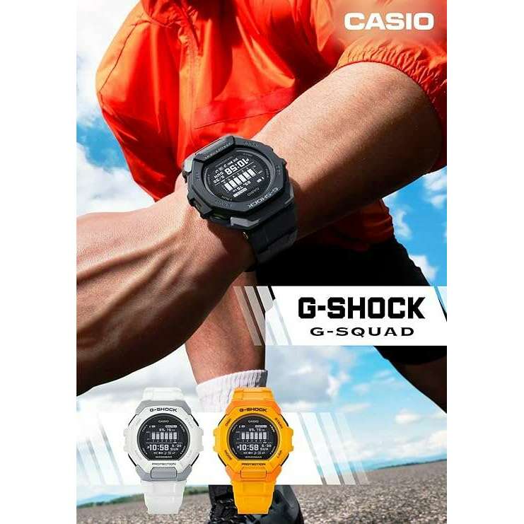 ROOK JAPAN:CASIO G-SHOCK G-SQUAD BLUETOOTH DAY-DATE DIGITAL WHITE MEN WATCH GBD-300-7JF,JDM Watch,Casio G-Shock