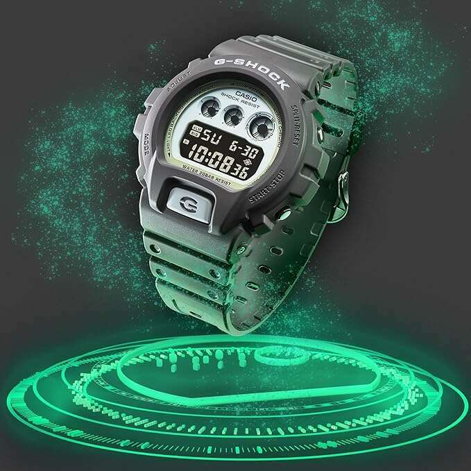 ROOK JAPAN:CASIO G-SHOCK HIDDEN GLOW SERIES LIMITED MODEL DIGITAL GREY MEN WATCH DW-6900HD-8JF,JDM Watch,Casio G-Shock