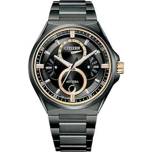 ROOK JAPAN:CITIZEN ATTESA ECO-DRIVE SOLAR ACT LINE MOON PHASE TRIPLE CALENDAR MEN WATCH BU0065-64E,JDM Watch,Citizen Attesa