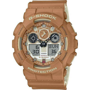 ROOK JAPAN:CASIO G-SHOCK MADE IN JAPAN MODEL SHIBAINU DOG ANALOG DIGITAL BROWN MEN WATCH GA-100SHB-5AJR,JDM Watch,Casio G-Shock