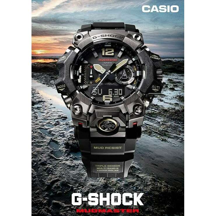 ROOK JAPAN:CASIO G-SHOCK MASTER OF G MUDMASTER SERIES ANALOG DIGITAL BLACK MEN WATCH GWG-B1000-1AJF,JDM Watch,Casio G-Shock