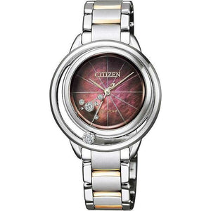 ROOK JAPAN:CITIZEN L ARCLY COLLECTION ECO-DRIVE SILVER STRAP PEARLY DIAL LADIES WATCH EW5529-55W,JDM Watch,Citizen L