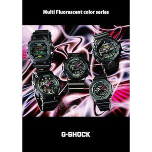 ROOK JAPAN:CASIO G-SHOCK MULTI FLUORESCENT COLOR SERIES DAY-DATE BLACK MEN WATCH GA-110MF-1AJF,JDM Watch,Casio G-Shock