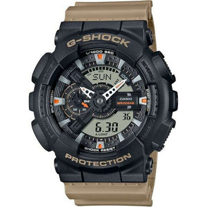 ROOK JAPAN:CASIO G-SHOCK TWO TONE UTILITY COLORS SERIES DAY-DATE KHAKI MEN WATCH GA-110TU-1A5JF,JDM Watch,Casio G-Shock