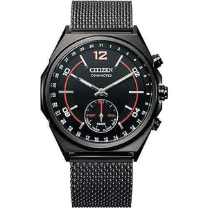 ROOK JAPAN:CITIZEN CONNECTED BLUETOOTH ANALOG STAINLESS BLACK STRAP & DIAL MEN WATCH CX0005-78E,JDM Watch,The Citizen