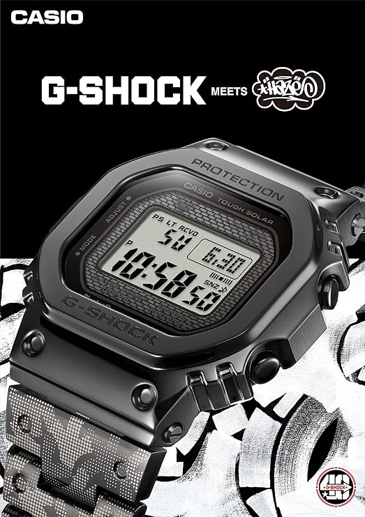 CASIO G-SHOCK 40TH ANNIVERSARY × ERIC HAZE COLLAB BLACK DIGITAL MEN WATCH GMW-B5000EH-1JR