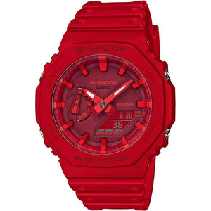 ROOK JAPAN:CASIO G-SHOCK CARBON CORE GUARD RUBBER STRAP ALL RED MEN WATCH GA-2100-4AJF,JDM Watch,Casio G-Shock