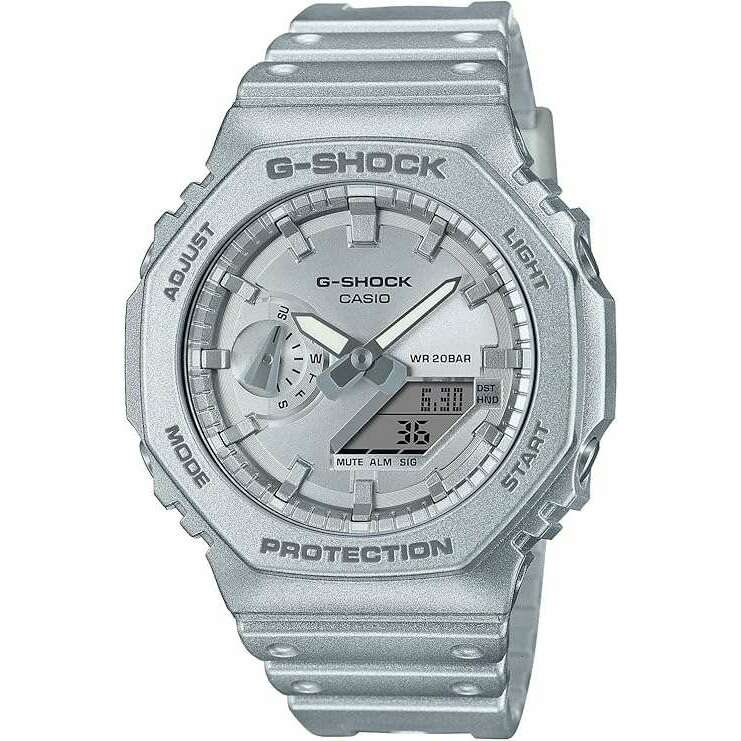 ROOK JAPAN:CASIO G-SHOCK FORGOTTEN FUTURE SERIES ANALOG DIGITAL SILVER MEN WATCH GA-2100FF-8AJF,JDM Watch,Casio G-Shock