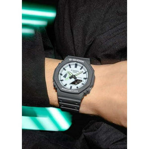 ROOK JAPAN:CASIO G-SHOCK HIDDEN GLOW SERIES DAY-DATE GREY STRAP WHITE DIAL MEN WATCH GA-2100HD-8AJF,JDM Watch,Casio G-Shock