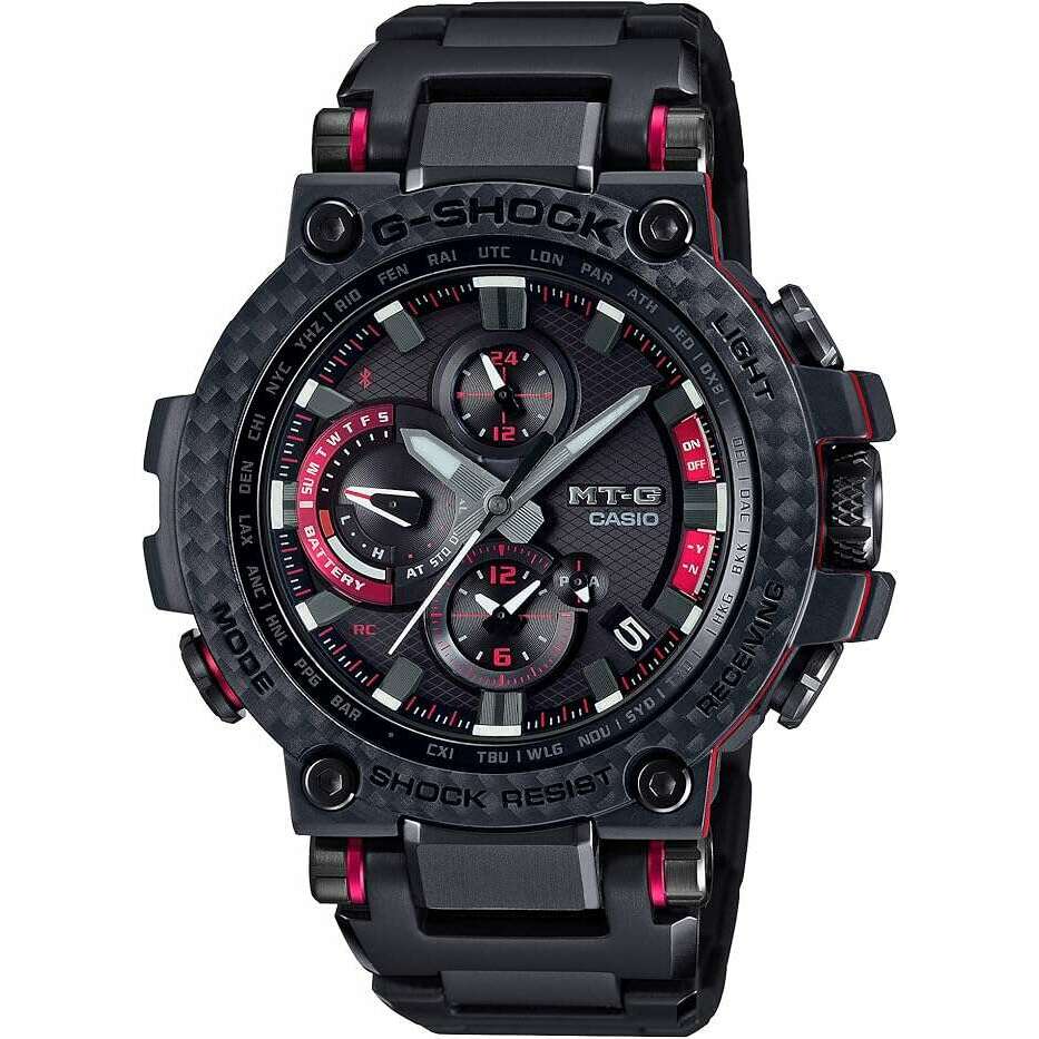 ROOK JAPAN:CASIO G-SHOCK MT-G BLUETOOTH RADIO SOLAR CARBON BEZEL BLACK MEN WATCH MTG-B1000XBD-1AJF,JDM Watch,Casio G-Shock