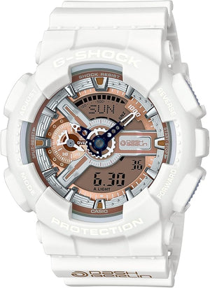 CASIO G-SHOCK DASH BERLIN TIE-UP MODEL WHITE ANALOG DIGITAL MEN WATCH GA-110DB-7AJR