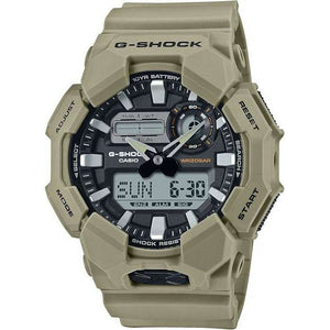 ROOK JAPAN:CASIO G-SHOCK LONGLIFE BATTERY DAY-DATE BEIGE RESIN STRAP GREY DIAL MEN WATCH GA-010-5AJF,JDM Watch,Casio G-Shock