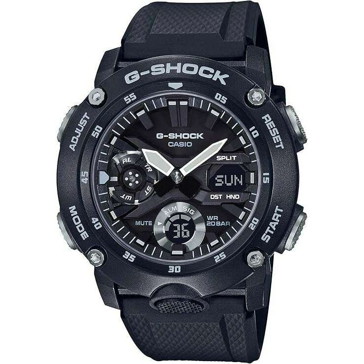 ROOK JAPAN:CASIO G-SHOCK CARBON CORE GUARD RUBBER STRAP ALL BLACK MEN WATCH GA-2000S-1AJF,JDM Watch,Casio G-Shock