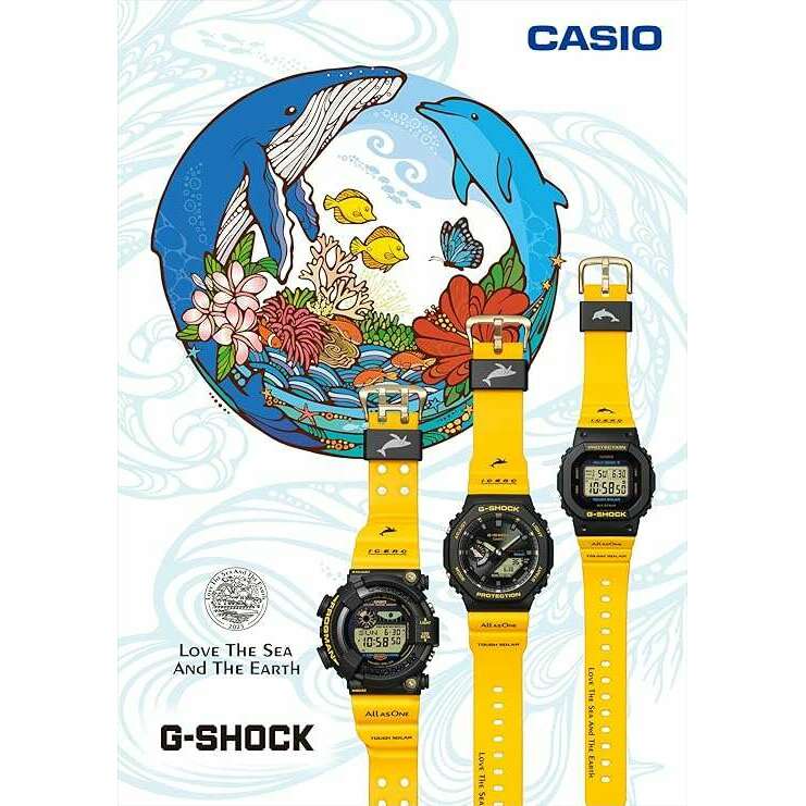 ROOK JAPAN:CASIO G-SHOCK LOVE THE SEA AND THE EARTH ICERC JAPAN COLLAB SOLAR YELLOW MEN WATCH GA-B2100K-9AJR,JDM Watch,Casio G-Shock