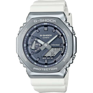 ROOK JAPAN:CASIO G-SHOCK PRECIOUS HEART SELECTION METAL COVERED WHITE & NAVY MEN WATCH GM-2100WS-7AJF,JDM Watch,Casio G-Shock