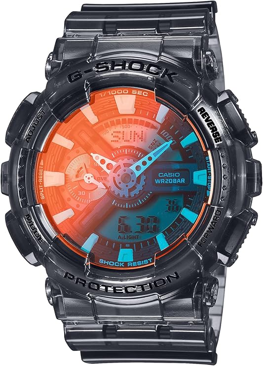 CASIO G-SHOCK BEACH TIME LAPSE SERIES LIMITED MODEL GREY SKELETON MEN WATCH GA-110TLS-8AJF