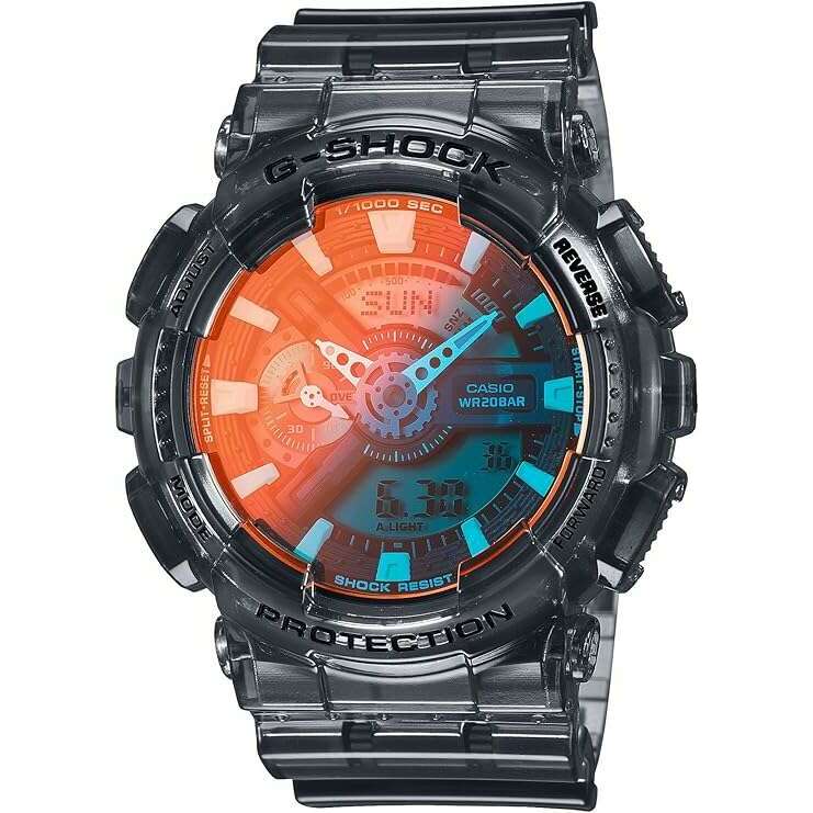 ROOK JAPAN:CASIO G-SHOCK BEACH TIME LAPSE SERIES LIMITED MODEL GREY SKELETON MEN WATCH GA-110TLS-8AJF,JDM Watch,Casio G-Shock