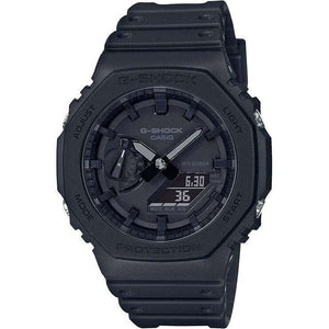 ROOK JAPAN:CASIO G-SHOCK CARBON CORE GUARD RUBBER STRAP ALL BLACK MEN WATCH GA-2100-1A1JF,JDM Watch,Casio G-Shock