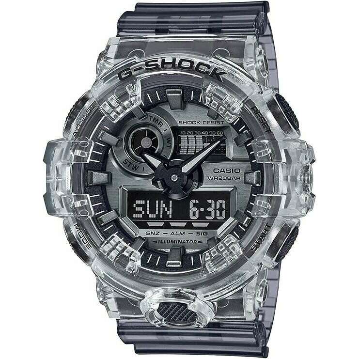 ROOK JAPAN:CASIO G-SHOCK CLEAR SKELETON ANALOG DIGITAL MEN WATCH GA-700SK-1A,JDM Watch,Casio G-Shock