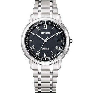 ROOK JAPAN:CITIZEN EXCEED ANALOG TITANIUM SILVER STRAP BLACK DIAL MEN WATCH AR4000-63E,JDM Watch,Citizen Exceed