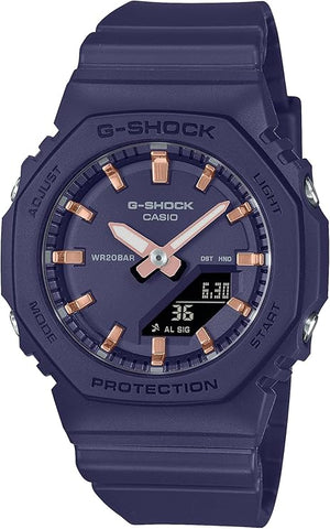 CASIO G-SHOCK NAVY & PINK GOLD ANALOG DIGITAL LADIES WATCH GMA-P2100M-2AJF