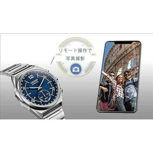 ROOK JAPAN:CITIZEN CONNECTED BLUETOOTH ANALOG SILVER STRAP BLUE DIAL MEN WATCH CX0000-55L,JDM Watch,The Citizen