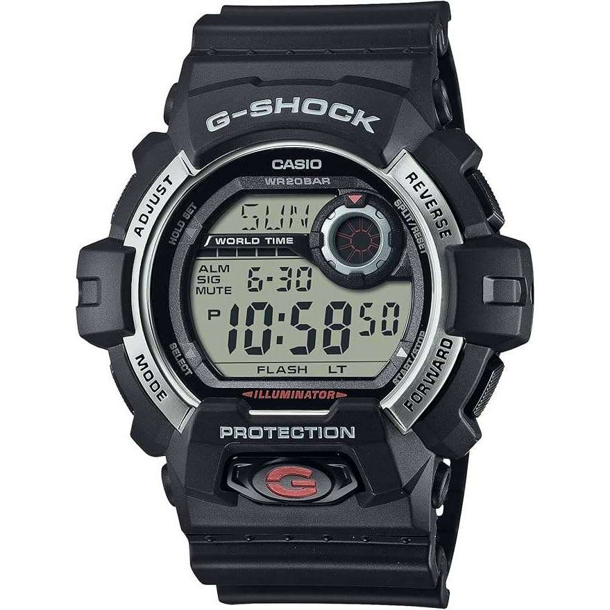 ROOK JAPAN:CASIO G-SHOCK DAY-DATE DIGITAL DIAL BLACK & GREY MEN WATCH G-8900S-1JF,JDM Watch,Casio G-Shock