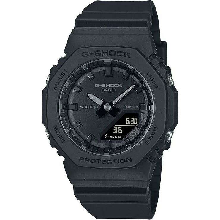 ROOK JAPAN:CASIO G-SHOCK ANALOG DIGITAL DIAL ALL BLACK LADIES WATCH GMA-P2100BB-1AJF,JDM Watch,Casio G-Shock