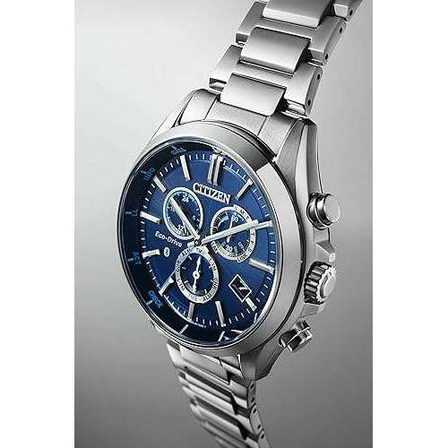 ROOK JAPAN:CITIZEN COLLECTION CONNECTED ECO-DRIVE W770 SILVER STRAP BLUE DIAL MEN WATCH BZ1050-56L,JDM Watch,Citizen Collection