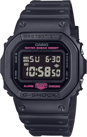 CASIO G-SHOCK PINK RIBBON COLLABORATION DIGITAL BLACK MEN WATCH DW-5600PK-1JR