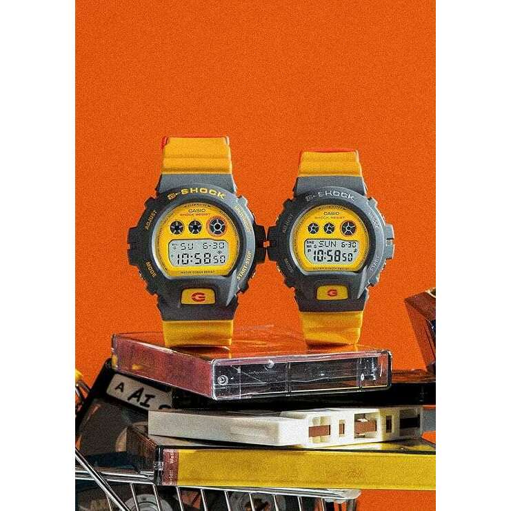 ROOK JAPAN:CASIO G-SHOCK LIMITED MODEL DAY-DATE DIGITAL YELLOW & GREY MEN WATCH DW-6900Y-9JF,JDM Watch,Casio G-Shock