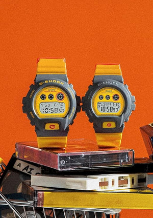 CASIO G-SHOCK LIMITED MODEL DAY-DATE DIGITAL YELLOW & GREY MEN WATCH DW-6900Y-9JF