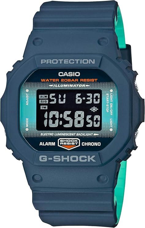 CASIO G-SHOCK DAY-DATE DIGITAL NAVY BLUE MEN WATCH DW-5600CC-2JF