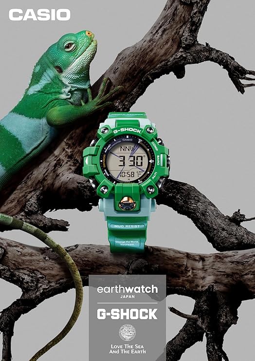 CASIO G-SHOCK MUDMAN LOVE THE SEA AND THE EARTH GREEN MEN WATCH GW-9500KJ-3JR